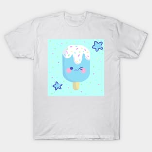 Kawaii Blue Ice Pop T-Shirt